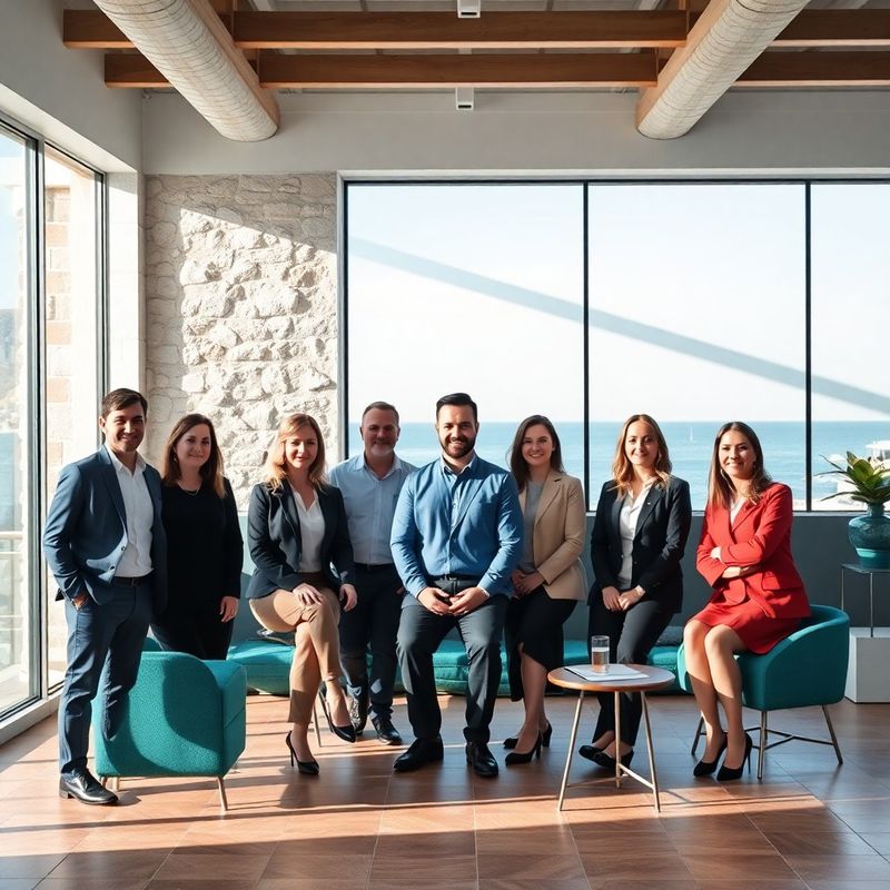 Grupna fotografija tima Lijepog Studija u modernom uredu u Šibeniku