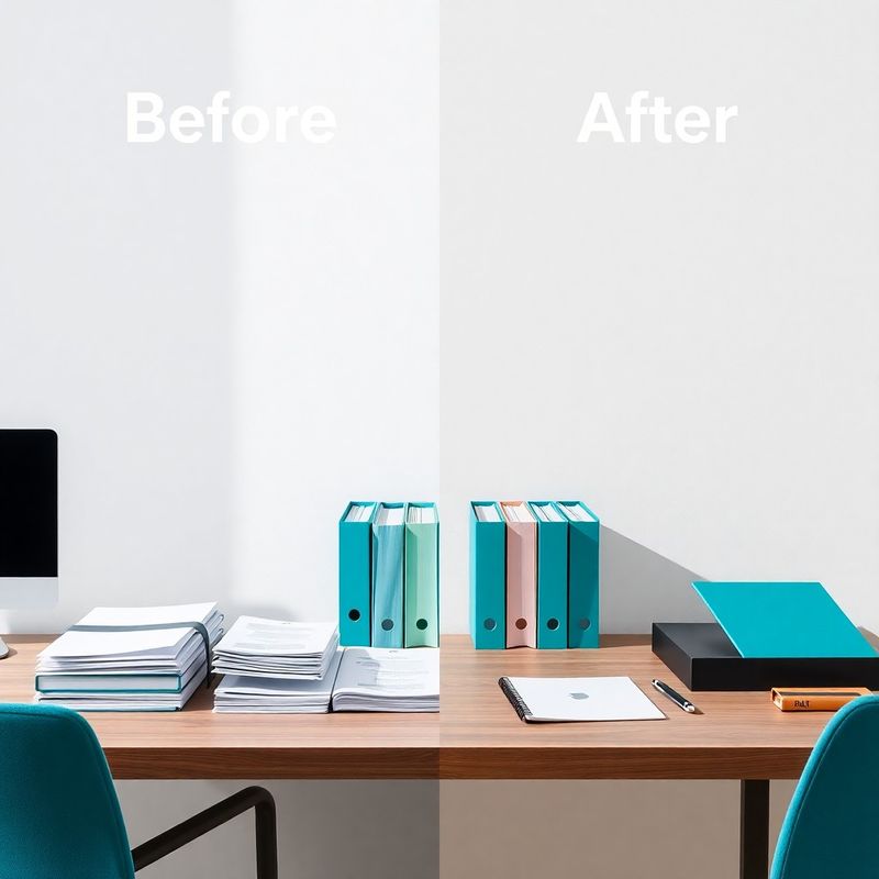 Konceptualna slika poslovne transformacije s teal akcentima